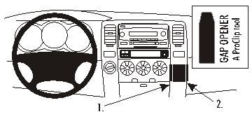 ProClip Monteringsbøyle Toyota 4-Runner 03-09 i gruppen Billyd / Hva passer i min bil  / Toyota / 4-Runner / 4-Runner 2003-2009 hos BRL Electronics (240TOY4RUN03PROC)