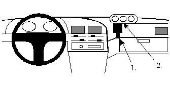ProClip Monteringsbøyle Toyota 4-Runner 91-95 i gruppen Billyd / Hva passer i min bil / Toyota / 4-Runner / 4-Runner 1990-1995 hos BRL Electronics (240TOY4RUN91PROC)