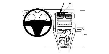 ProClip Monteringsbøyle Toyota Auris 07-12 i gruppen Billyd / Hva passer i min bil / Toyota / Auris / Auris 2006-2012 hos BRL Electronics (240TOYAUR07PROC)