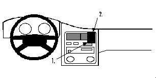 ProClip Monteringsbøyle Toyota Carina 92-00 i gruppen Billyd / Hva passer i min bil  / Toyota / Carina / Carina 1992-1997 hos BRL Electronics (240TOYCAR92PROC)