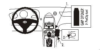ProClip Monteringsbøyle Toyota Celica 00-05 i gruppen Billyd / Hva passer i min bil / Toyota / Celica / Celica 1999-2006 hos BRL Electronics (240TOYCEL00PROC)