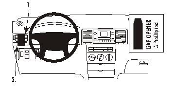 ProClip Monteringsbøyle Toyota Corolla 02-07 i gruppen Billyd / Hva passer i min bil / Toyota / Corolla / Corolla 2006-2012 hos BRL Electronics (240TOYCOR02PROC)