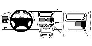 ProClip Monteringsbøyle Toyota Corolla 98-01 i gruppen Billyd / Hva passer i min bil / Toyota / Corolla / Corolla 2000-2006 hos BRL Electronics (240TOYCOR98PROC)