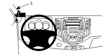 ProClip Monteringsbøyle Toyota HiLux 12-15 i gruppen Billyd / Hva passer i min bil  / Toyota / Hilux / Hilux 2005-2015 hos BRL Electronics (240TOYHILU12PROC)