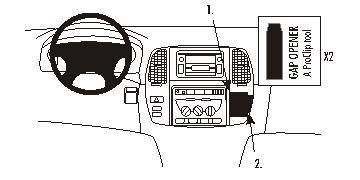 ProClip Monteringsbøyle Toyota LandCruiser 100 02-07 i gruppen Billyd / Hva passer i min bil / Toyota / Landcruiser / Landcruiser 1996-2008 hos BRL Electronics (240TOYLAN1002PROC)