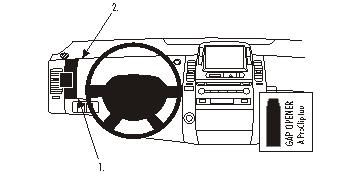 ProClip Monteringsbøyle Toyota Prius 04-09 i gruppen Billyd / Hva passer i min bil  / Toyota / Prius / Prius 2004-2009 hos BRL Electronics (240TOYPRI04PROC)