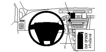 ProClip Monteringsbøyle Toyota Prius 10-15 i gruppen Billyd / Hva passer i min bil / Toyota / Prius / Prius 2010-2015 hos BRL Electronics (240TOYPRI10PROC)