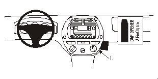 ProClip Monteringsbøyle Toyota RAV 4 01-03 i gruppen Billyd / Hva passer i min bil  / Toyota / RAV4 / RAV4 2001-2005 hos BRL Electronics (240TOYRAV01PROC)