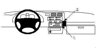 ProClip Monteringsbøyle Toyota RAV 4 94-00 i gruppen Billyd / Hva passer i min bil / Toyota / RAV4 / RAV4 1994-2000 hos BRL Electronics (240TOYRAV94PROC)