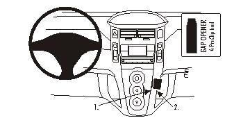 ProClip Monteringsbøyle Toyota Yaris 06-11 i gruppen Billyd / Hva passer i min bil / Toyota / Yaris / Yaris 2006-2011 hos BRL Electronics (240TOYYAR06PROC)