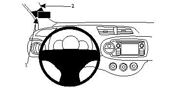 ProClip Monteringsbøyle Toyota Yaris 12-14 i gruppen Billyd / Hva passer i min bil / Toyota / Yaris / Yaris 2006-2011 hos BRL Electronics (240TOYYAR12PROC)