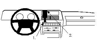 ProClip Monteringsbøyle Volvo 240 81-97 i gruppen Billyd / Hva passer i min bil  / Volvo / Volvo 240 / Volvo 240 1974-1993 hos BRL Electronics (240VOL24081PROCL)