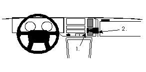 ProClip Monteringsbøyle Volvo 440/460 89-96 i gruppen Billyd / Hva passer i min bil / Volvo / Volvo 440/460/480 hos BRL Electronics (240VOL440460PROC)