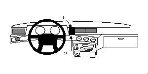 ProClip Monteringsbøyle Volvo 740 82-90 i gruppen Billyd / Hva passer i min bil  / Volvo / Volvo 940/960 / Volvo 940/960 1991-1998 hos BRL Electronics (240VOL74082PROC)