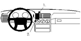 ProClip Monteringsbøyle Volvo 850 92-97 i gruppen Billyd / Hva passer i min bil  / Volvo / Volvo 850 hos BRL Electronics (240VOL850PROCL)