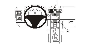 ProClip Monteringsbøyle Volvo S40/V50 04-12, Volvo C30 07-15, Volvo C70 06-15 i gruppen Billyd / Hva passer i min bil / Volvo / Volvo V50 / Volvo V50 2004-2012 / Tillbehør hos BRL Electronics (240VOLS4004PROCL)