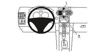 ProClip Monteringsbøyle Volvo S40/V50 04-12, Volvo C30 07-15, Volvo C70 06-15 i gruppen Billyd / Hva passer i min bil  / Volvo / Volvo V50 / Volvo V50 2004-2012 / Tillbehør hos BRL Electronics (240VOLS4004PROCL)