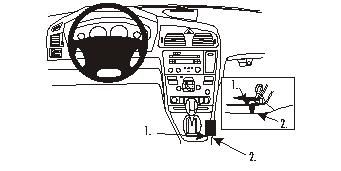 ProClip Monteringsbøyle Volvo S60 00-04 i gruppen Billyd / Hva passer i min bil / Volvo / Volvo S60 / Volvo S60 2001-2004 hos BRL Electronics (240VOLS6000PROCL)