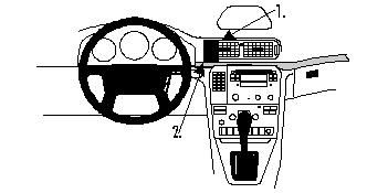 ProClip Monteringsbøyle Volvo S80 99-06 i gruppen Billyd / Hva passer i min bil / Volvo / Volvo S80 / Volvo S80 1999-2006 hos BRL Electronics (240VOLS8099PROCL)