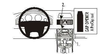 ProClip Monteringsbøyle Volvo XC90 02-14 i gruppen Billyd / Hva passer i min bil / Volvo / Volvo XC90 / Volvo XC90 2003-2014 hos BRL Electronics (240VOLXC9002PROC)