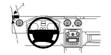 ProClip Monteringsbøyle Volkswagen Caddy 04-15 i gruppen Billyd / Hva passer i min bil / Volkswagen / Caddy / Caddy Mk3 2004-2015 / Annet Caddy Mk3 2004-2015 hos BRL Electronics (240VWCAD04PROC)