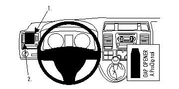 ProClip Monteringsbøyle Volkswagen Caravelle 10-15 i gruppen Billyd / Hva passer i min bil  / Volkswagen / Transporter / Transporter T5.1 2010-2015 / Övrigt Transporter T5.1 2010-2015 hos BRL Electronics (240VWCAR10PROC)