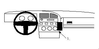 ProClip Monteringsbøyle Volkswagen Corrado 89-93 i gruppen Billyd / Hva passer i min bil / Volkswagen / Corrado / Corrado 1988-1996 hos BRL Electronics (240VWCOR89PROC)