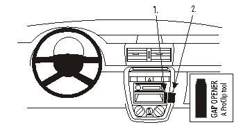 ProClip Monteringsbøyle Volkswagen Fox 05-11 i gruppen Billyd / Hva passer i min bil / Volkswagen / Fox / Fox 2010- hos BRL Electronics (240VWFOX05PROC)