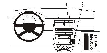 ProClip Monteringsbøyle Volkswagen Fox 05-11 i gruppen Billyd / Hva passer i min bil  / Volkswagen / Fox / Fox 2010- hos BRL Electronics (240VWFOX05PROC)