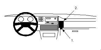 ProClip Monteringsbøyle Volkswagen Golf II 84-91 i gruppen Billyd / Hva passer i min bil  / Volkswagen / Golf / Golf Mk2 1984-1991 / Övrigt Golf Mk2 1984-1991 hos BRL Electronics (240VWGOLII84PROC)