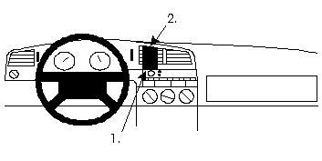 ProClip Monteringsbøyle Volkswagen Passat 94-96 i gruppen Billyd / Hva passer i min bil  / Volkswagen / Passat / Passat B4 1994-1997 / Övrigt Passat B4 1994-1997 hos BRL Electronics (240VWPAS94PROCL)