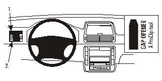ProClip Monteringsbøyle Volkswagen Sharan 01-10 i gruppen Billyd / Hva passer i min bil / Volkswagen / Sharan / Sharan 2004-2010 hos BRL Electronics (240VWSHA01PROC)