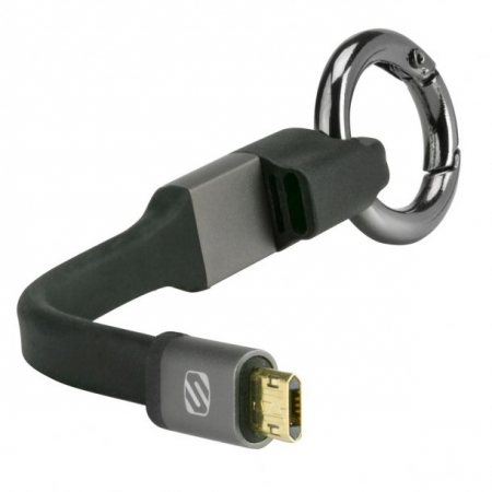 Scosche Clip-on, nyckelring laddningskabel Micro USB i gruppen Billyd / Smartphone til bilen / Tilbehør til mobilen hos BRL Electronics (242EZCS)