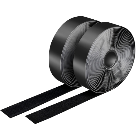 LogiLink Selvklebende borrelås 25 mm x 5 m, svart i gruppen Nyheter hos BRL (262KAB0080)