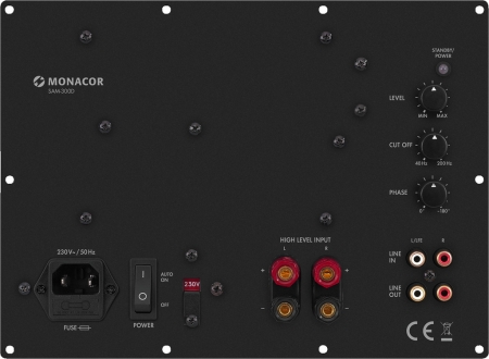 Monacor SAM-300D innbyggingsforsterker for subwoofer i gruppen Lyd til hjemmet / Bygg selv / Innebygd forsterker hos BRL (290SAM300D)