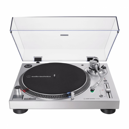 Audio Technica AT-LP120XUSB skivspelare, silver i gruppen Nyheter hos BRL (292ATLP120XUSBS)