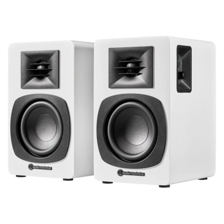 Audio Technica AT-SP3X aktive stereohøyttalere, hvitt par i gruppen Lyd til hjemmet / Høyttalere / Aktive høyttaler hos BRL (292ATSP3XW)