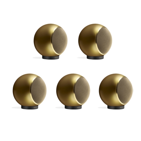 Elipson Planet M stoffhøyttaler 5.0 sett gull i gruppen Pakkeløsninger / Pakker for hjemmet / Høyttalerpakker hos BRL (303ELIPLAM5GD)