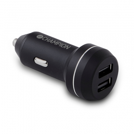 Champion USB-billader 2-porter, 24W i gruppen Billyd / Smartphone til bilen / Tilbehør til mobilen hos BRL (31094842CH)