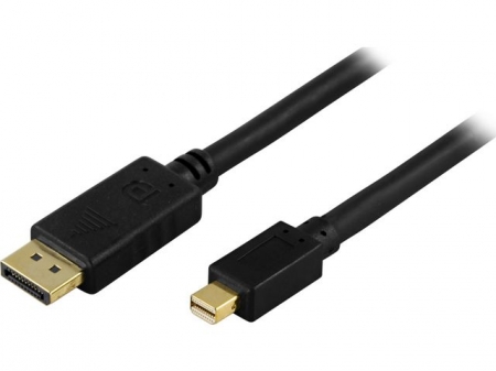 Deltaco DisplayPort til Mini DisplayPort - 2 meter - Svart i gruppen Kampanjer / Tilbudstorget - Hjem hos BRL (310DP1121)
