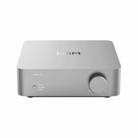 WiiM Vibelink Amp stereoforsterker med DAC, Silver i gruppen Lyd til hjemmet / Forsterkere / Stereoforsterker hos BRL Electronics (312VIBELINKAMPS)