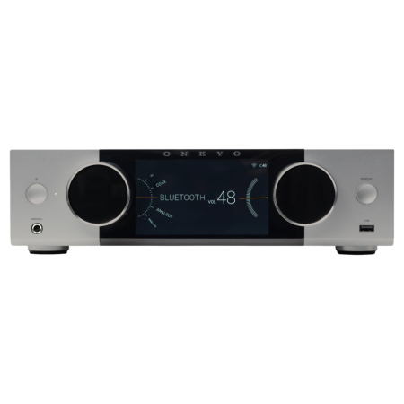 Onkyo Muse Y-40 streamingforsterker, sølv i gruppen Lyd til hjemmet / Forsterkere / Stereoforsterker hos BRL (350Y40S)