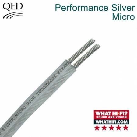 Qed Performance Silver Micro i gruppen Lyd til hjemmet / Kabler / Høyttalerkabel hos BRL Electronics (400CQSM100)