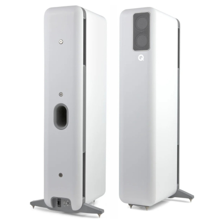 Q Acoustics QActive 400 aktive gulvhøyttalere, matt hvitt par i gruppen Lyd til hjemmet / Høyttalere / Gulvhøyttaler hos BRL (400QA8408)