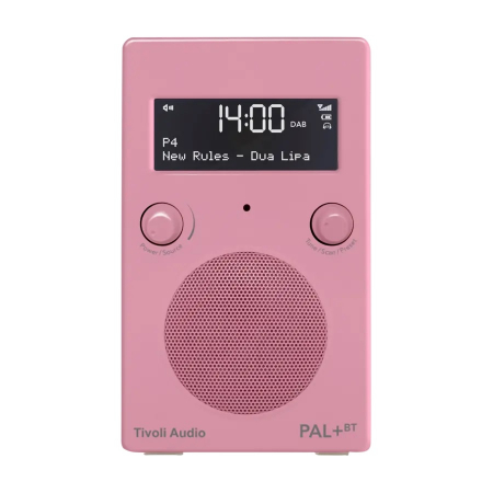 Tivoli Audio PAL+ BT (gen. 2), DAB/FM-radio med Bluetooth, rosa i gruppen Pakkeløsninger / Pakker for hjemmet / Mikrostereo hos BRL Electronics (404TAPPBTG2P)