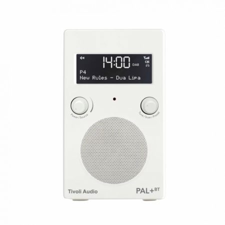 Tivoli Audio PAL+ BT (gen. 2), DAB/FM-radio med Bluetooth, hvit i gruppen Pakkeløsninger / Pakker for hjemmet / Mikrostereo hos BRL Electronics (404TAPPBTG2W)