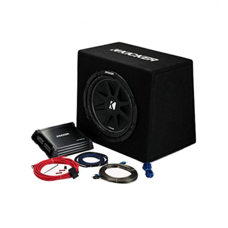 Kicker KickPack KKP212, basspakke med portet 12-tommers basskasse, forsterker og kabler i gruppen Pakkeløsninger / Pakker for bilen / Basspakker hos BRL (41044KKP212)