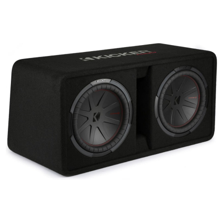 Kicker CompR DCWR122, 2 x 12 tommer basskasse, 2 ohm i gruppen Billyd / Bass / Passiv basskasse hos BRL (41048DCWR122)