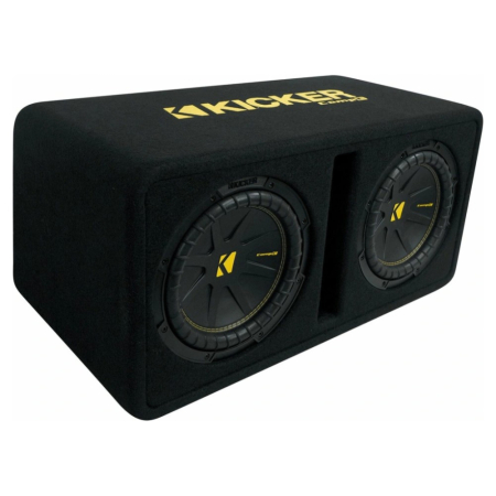 Kicker CompC DCWC102, portet 2x10-tommers basskasse, 2 ohm i gruppen Billyd / Bass / Passiv basskasse hos BRL (41050DCWC102)