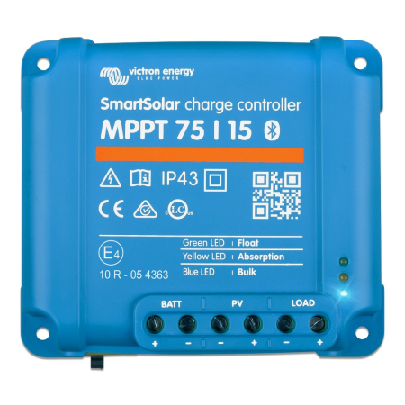 Victron SmartSolar MPPT 75/15, laderegulator for solcellepaneler i gruppen Nyheter hos BRL (421SCC075015060R)